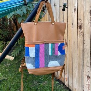 Hawks and Doves Vintage Rug Backpack